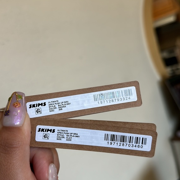 SKIMS Nipple Bra Ultimate Apex Push-Up Bra Sienna NWT - Picture 10 of 11